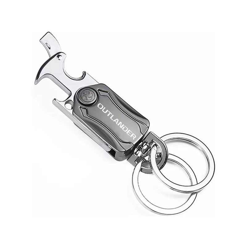 Porte-clés multiusage en métal - Ouvre bouteille, Cutter, Support de t