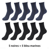 10 paires de chaussettes respirantes en fibres de bambou - Livraison offerte