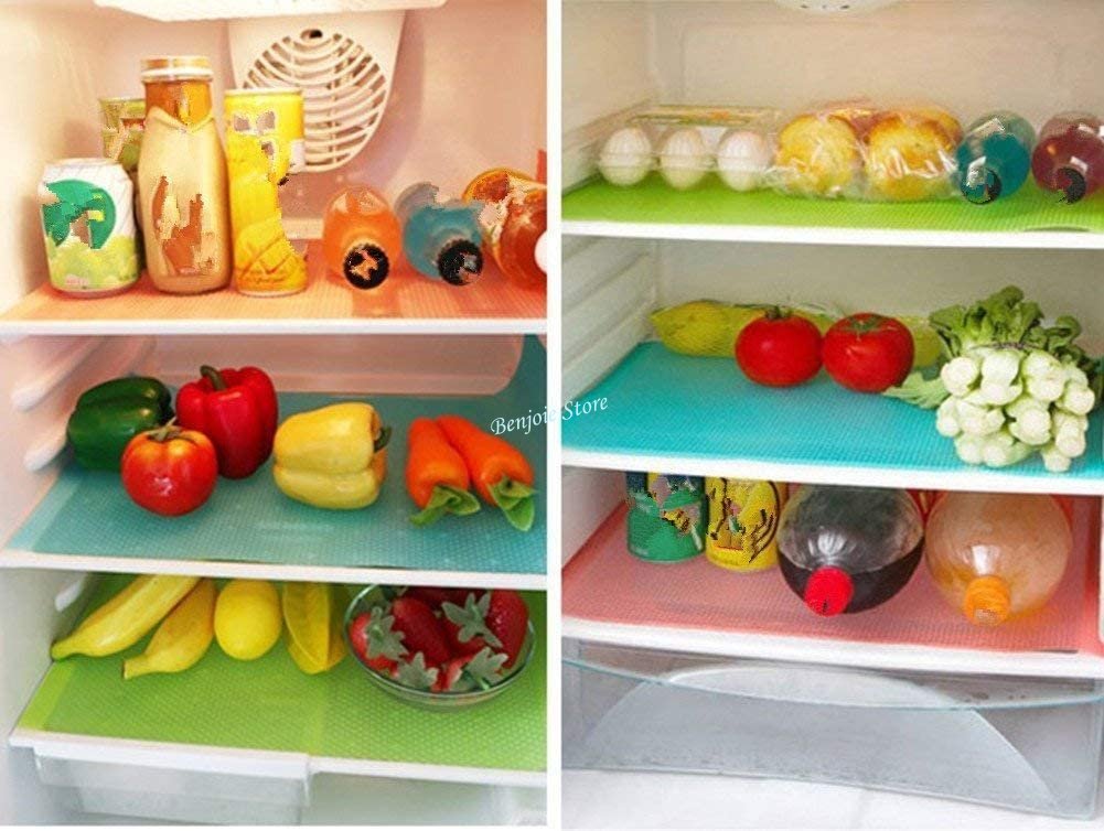 Tapis Refrigerateur5 picesTapis de Frigo Antibactrien Antifouling Non Slip Coupable Frigo Mat pour Cuisine Frigo Ti TAPIS DE TIROIR - Maison