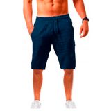 Short sarouel en coton et lin pour homme - Livraison offerte