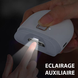 Coupe-ongles électrique avec lumière LED intégrée - Livraison offerte