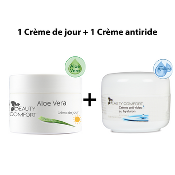 1 Crème de jour + 1 crème antiride - Livraison offerte