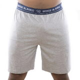 Lot de 2 Pyjamas court : 1 Blanc + 1 Bleu marine 100% coton single jersey de la marque Serge Blanco - Livraison offerte