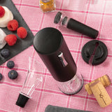 Tire-bouchon électrique rechargeable avec accessoires pour le vin - Livraison Offerte