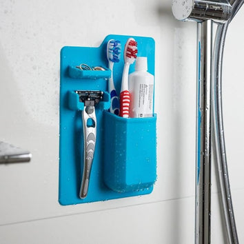 Rangement auto-adhérant pour Brosse à Dents et Rasoir - Livraison offerte