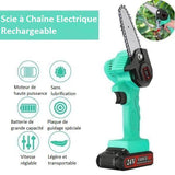 Mini scie à chaîne électrique rechargeable - Livraison offerte